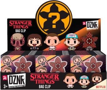 Stranger Things Schlüsselanhänger mit Charakteren – Mix aus 5 Motiven (Display 24 Stk.)