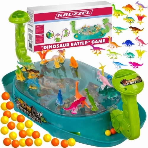Duel de dinosaures – jeu de table d’adresse pour enfants KRUZZEL