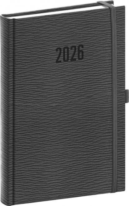 Rivoli Daily Diary 2026 Grey 15 x 21 cm