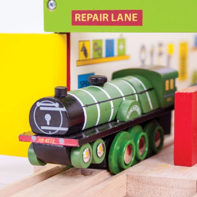 Bigjigs Rail Houten Replika Locomotief Flying Scotsman