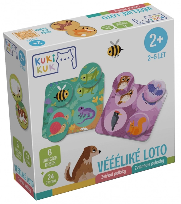 KukiKuk 80034 Véééliké loterij Dierlijke nestjes