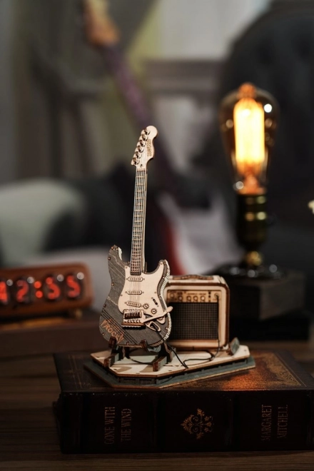 Wooden 3D Puzzle Electric Guitar
