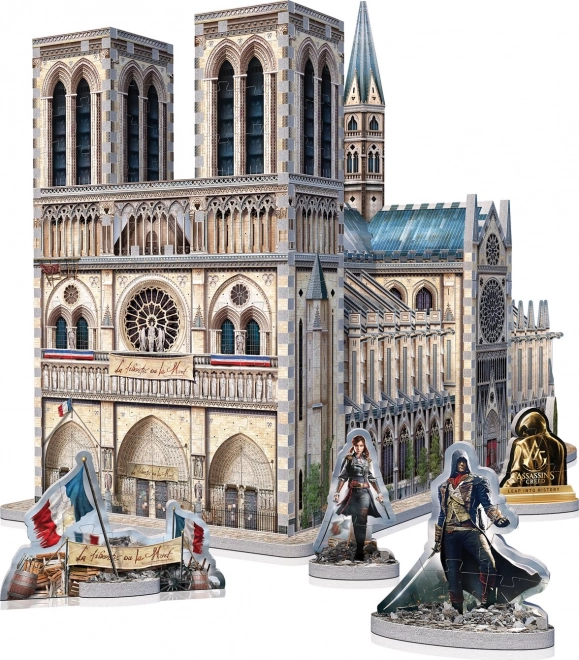 3D puzzel Assassin's Creed Unity: Notre-Dame Kathedraal 860 stukjes