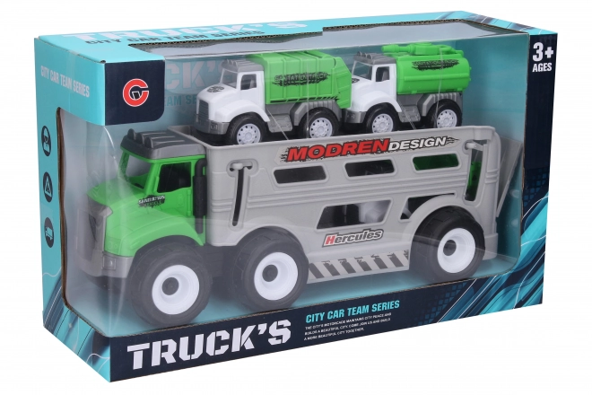 Spielzeug-Truck mit kleinen Autos 31 cm