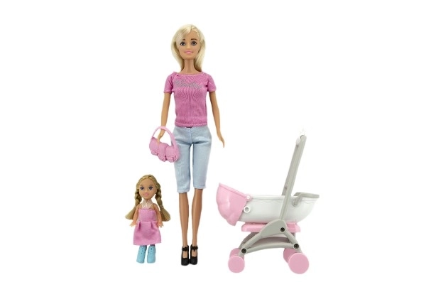 Pop - Anlily met kinderwagen en meisje