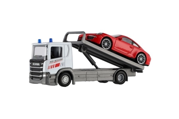 Welly Scania P320 Abschleppwagen und Auto