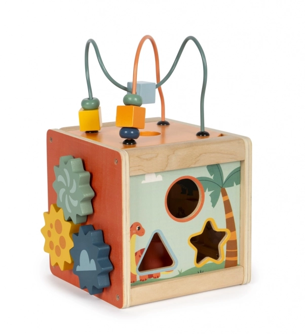 Small foot Houten motorische kubus Dino