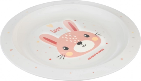 Plastic kinderbord CUTE ANIMALS – konijn