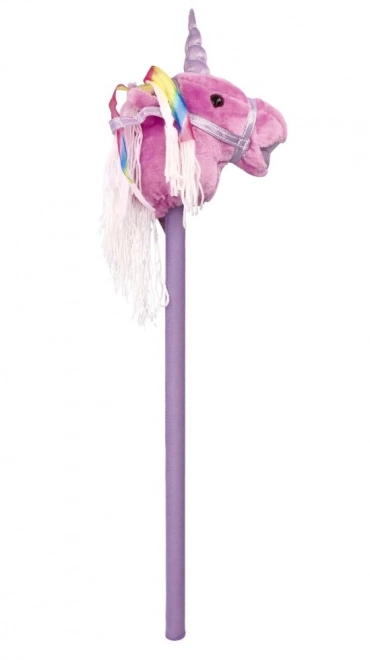 Rijdende eenhoorn op stok Rosa