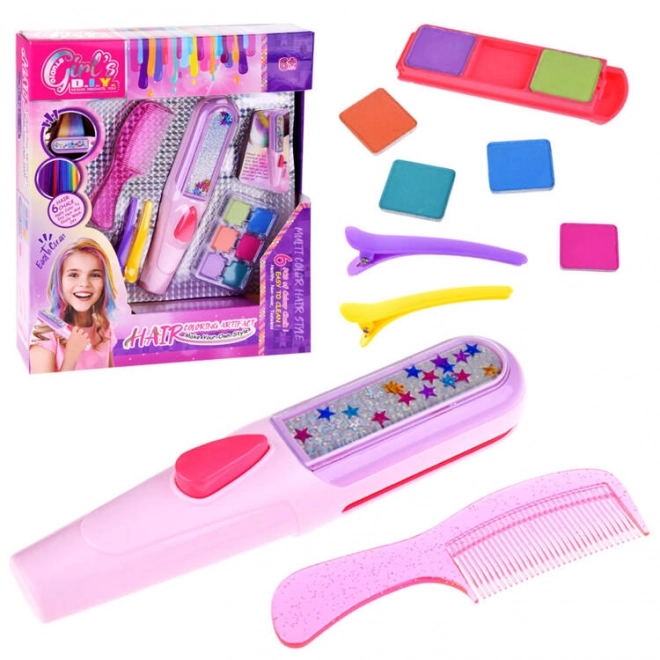 Kleurrijke set krijtjes voor het kleuren van haar