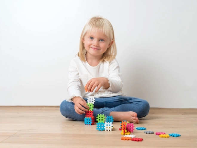 Constructieblokjes Waffle mini pastel 500 stuks