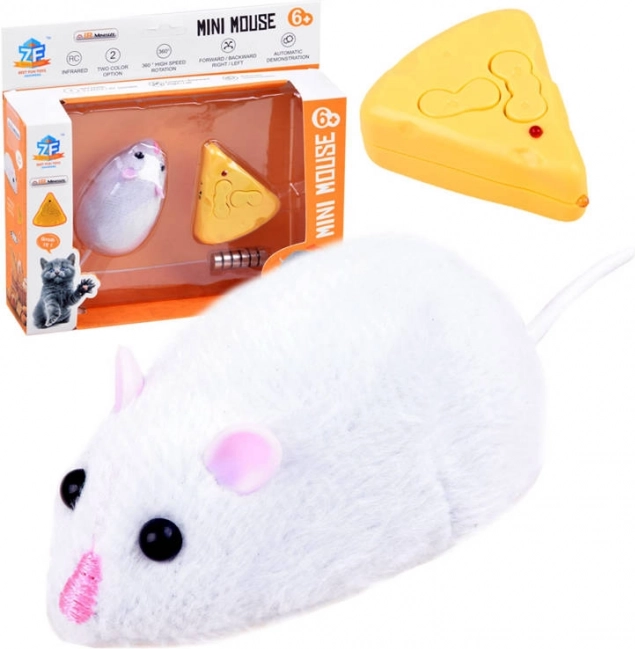 RC Remote-Controlled Mouse – White