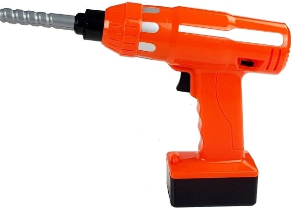 Cordless drill with 3 bits