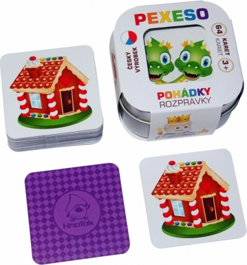 Mémo Contes de fées en boîte métallique (64 cartes)