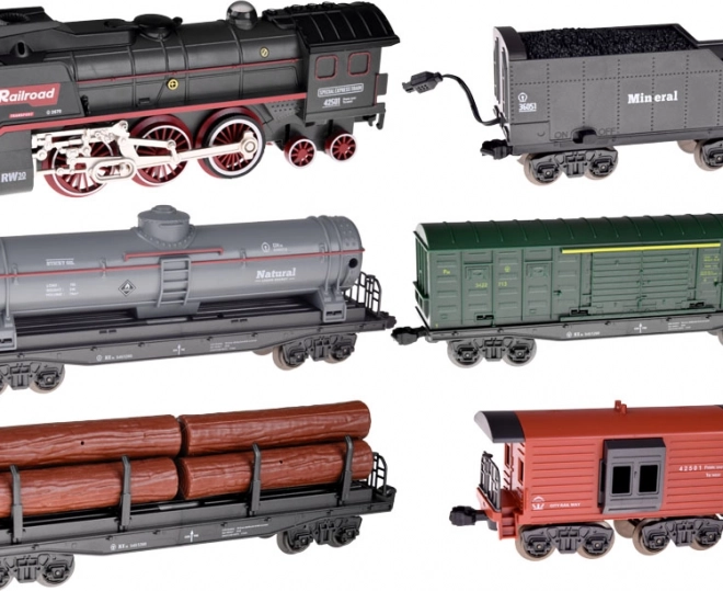 Uitgebreide set wagons voor creatief spel