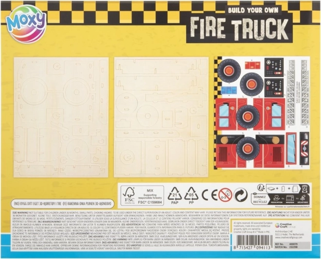 Puzzle 3D Camion de pompier