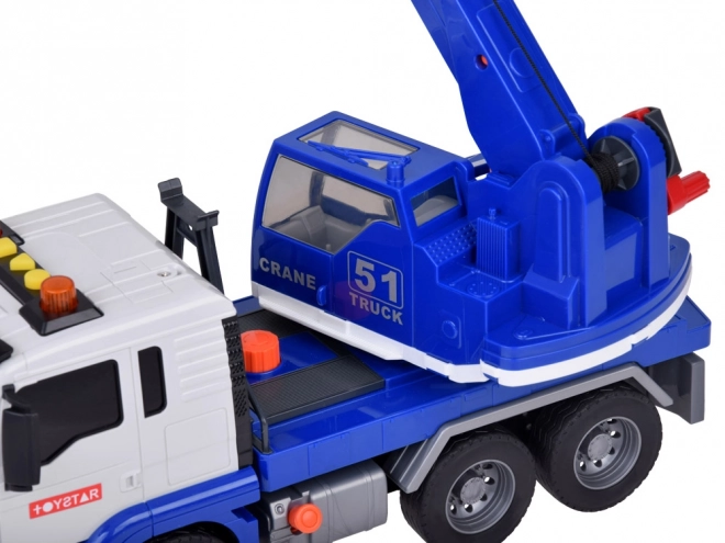 Rotating Construction Crane Toy with Lights and Sound