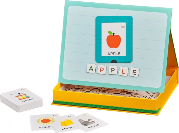 Petit Collage alphabet multilingue – cartes et lettres magnétiques