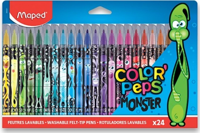 Maped Color'Peps Monster Markers Set 24 Pieces