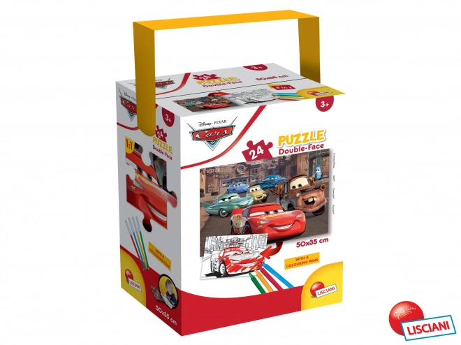 Kinderpuzzle Cars: beidseitig, 24 Teile