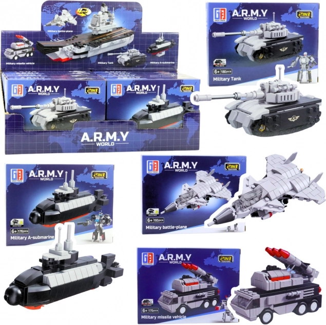 Army 2-in-1 Building Set – Military Vehicles and Robot