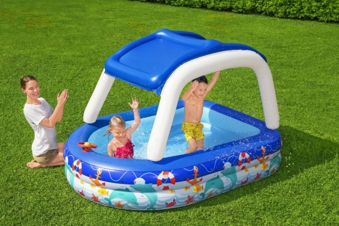 Bestway zwembad met luifel en stuurwiel