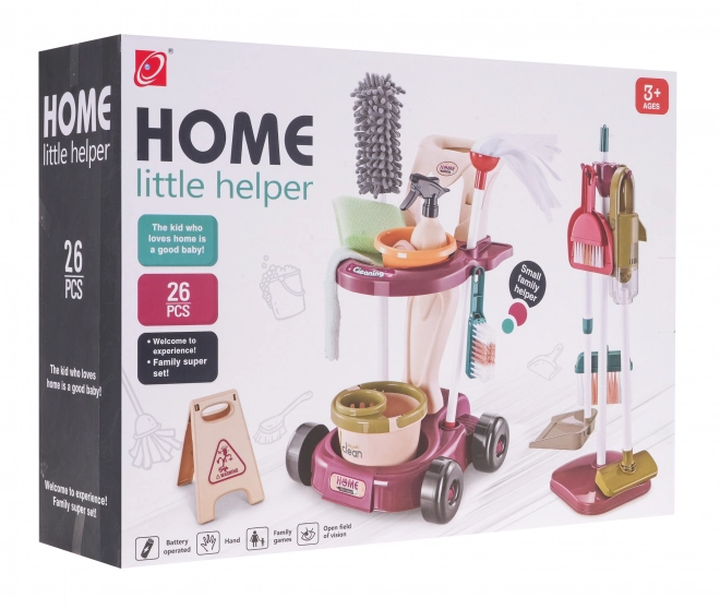 Kinder schoonmaakwagen met accessoires
