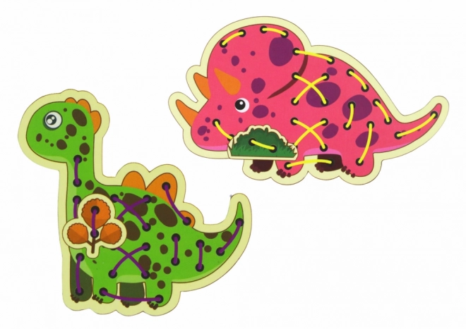Paradis des Dinozaures - Jouets en Bois à Lacer