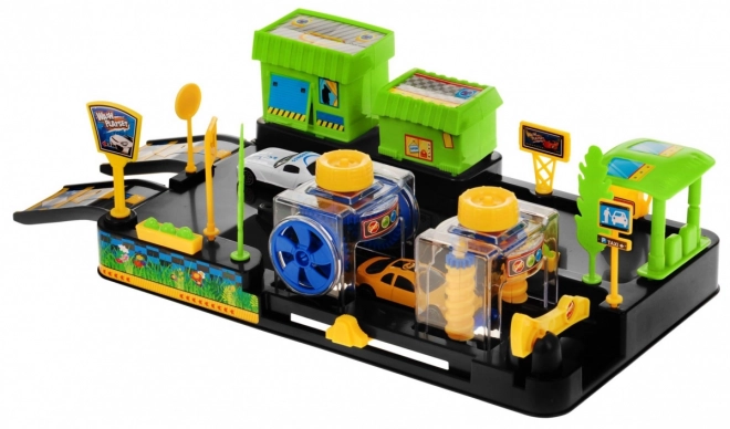 Wasmachine voor kinderen 3+ Zelfmontage + 2 auto's + bewegende delen