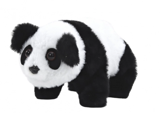 Interactieve pluchen panda in de kleur Transporter Pink Blue