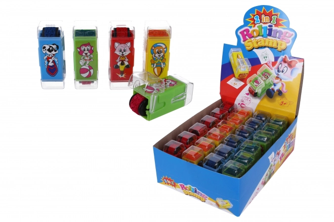 Stempel 2-in-1, stempel + roller