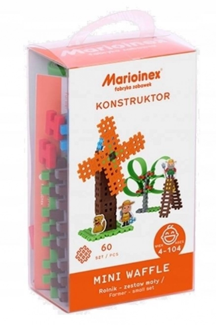 Blokken Mini Waffle - Boer Kleine Set