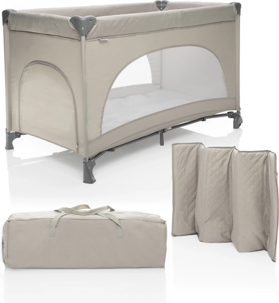Folding Cot Lely, Sand Beige