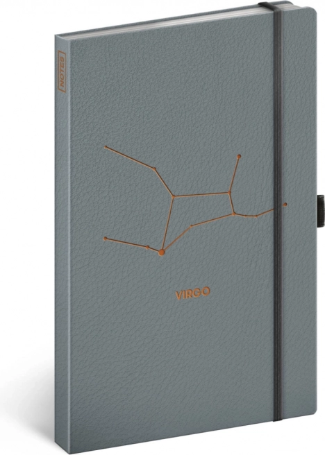 Carnet Zodiaque Vierge, ligné 13 × 21 cm