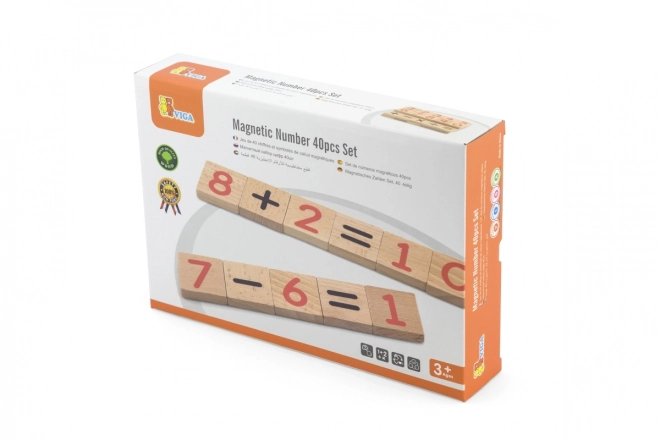 Magnetische Holznummern 40 Stk