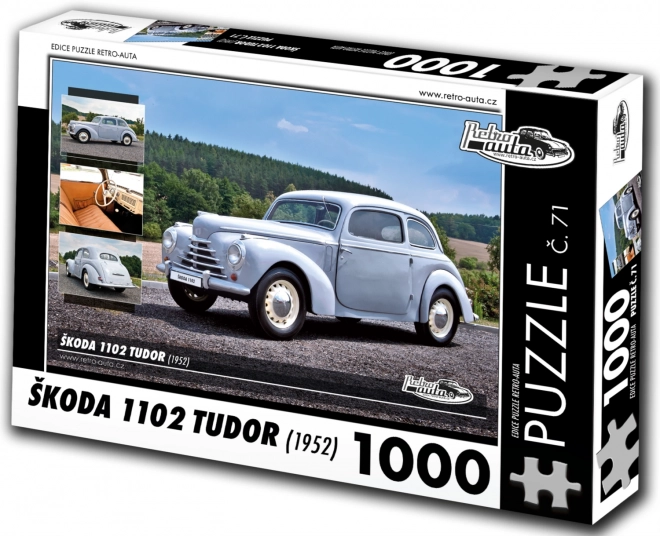 Puzzle Retro Cars Škoda 1102 Tudor 1952 1000 Pieces
