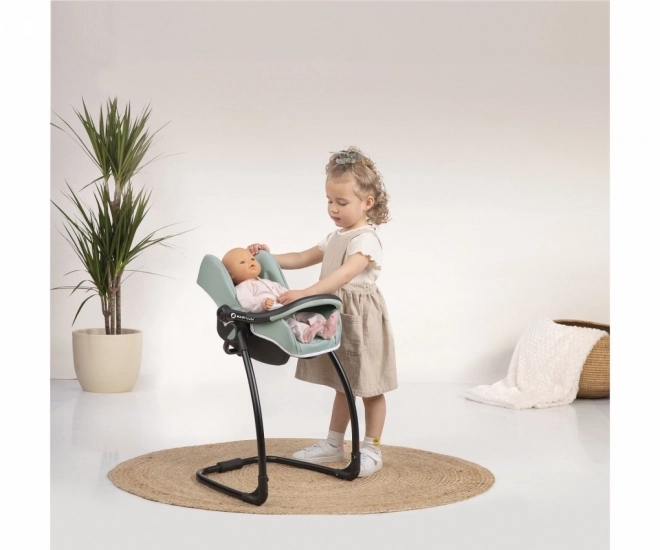 3-in-1 High Chair for Dolls Green