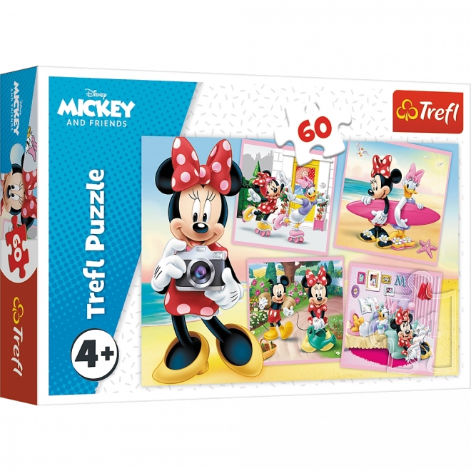 puzzle 60 pièces disney minnie – la mignonne minnie