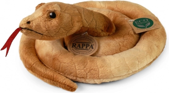 Plush Snake Brown 90 cm RAPPA eco-friendly