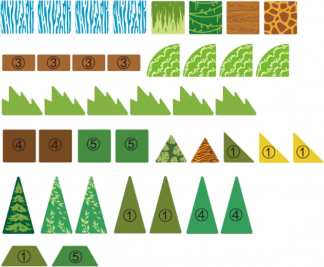 Vormen leren en tellen via spel