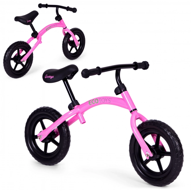 Kinder loopfiets roze ECOTOYS