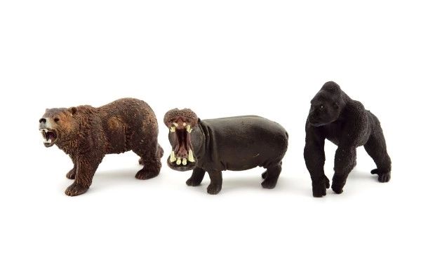 Safari dieren ZOO plastic 10cm mix van soorten - 1 st