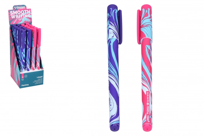 Stylo à bille huile Vinson A16 Lego avec recharge bleue