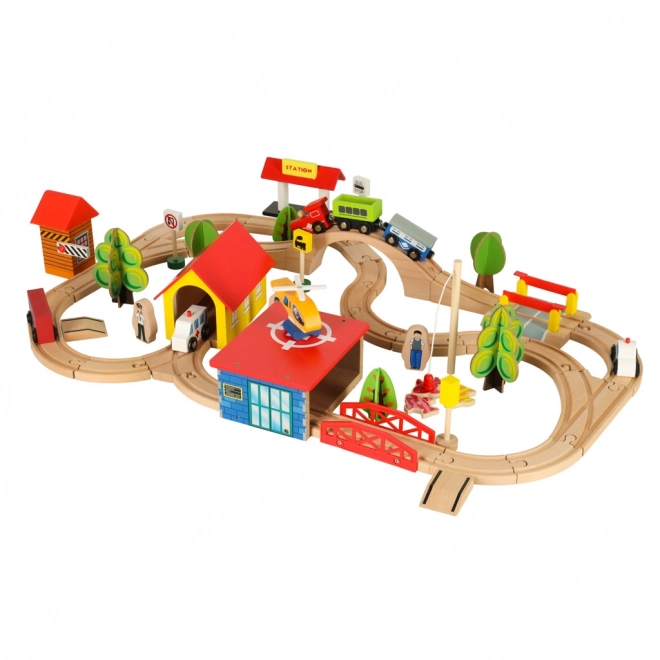 Houten treindeel voor kinderen 69 delen