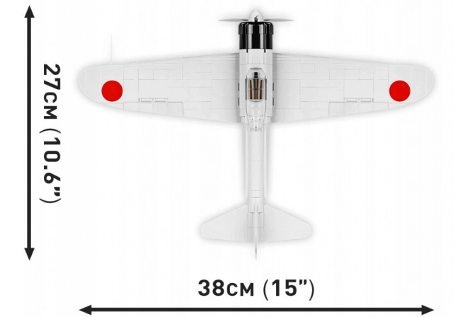 Building Blocks Mitsubishi A6M2 Zero Fighter