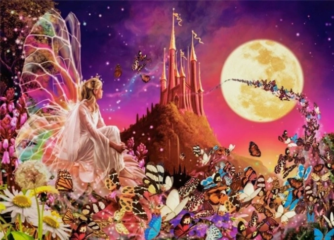 Puzzel 260 stukjes Fairy Fantasies – feeën, vlindertjes en kasteel