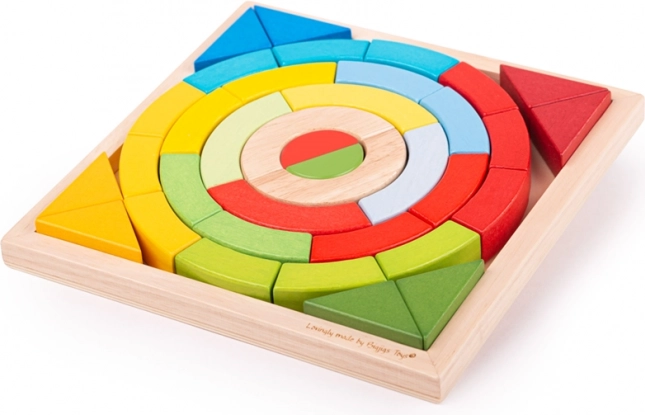 Bigjigs Toys houten stapelbare bogen en driehoeken