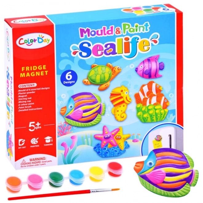 Creatieve set magneten met thema van de onderwaterwereld