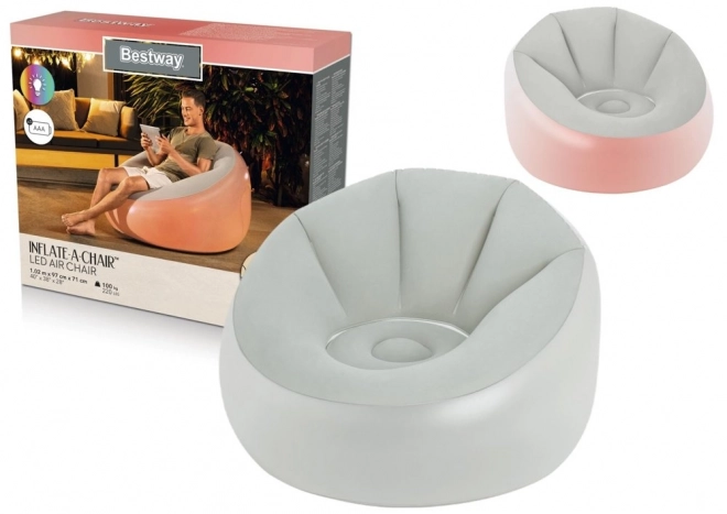 Opblaasbare verlichte stoel 102 x 97 x 71 cm Bestway 75086