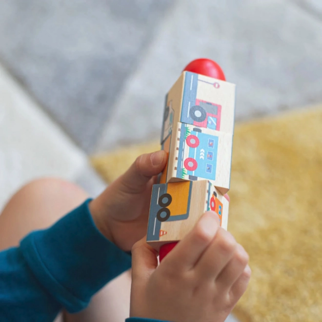 Bigjigs Toys Motorrijder cilinder transport